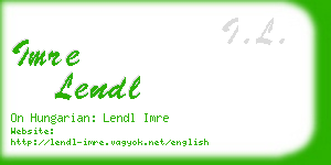 imre lendl business card